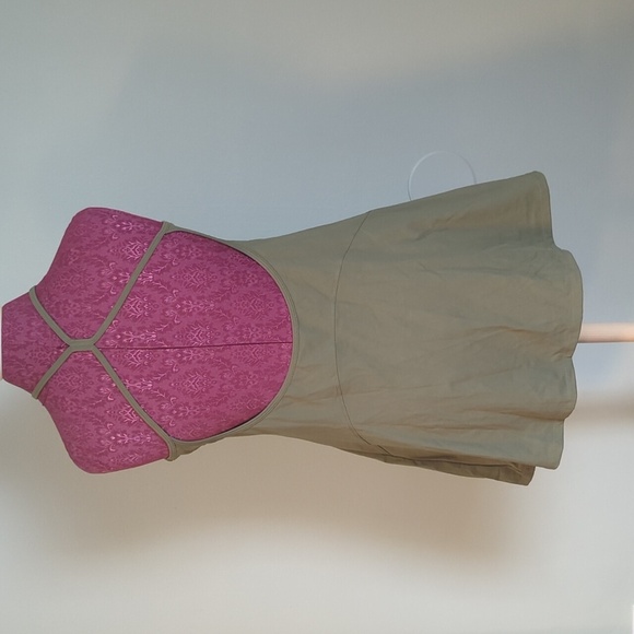 NWT HALARA Olive Green Backless Active Two Piece Dress, US L - Picture 2 of 4